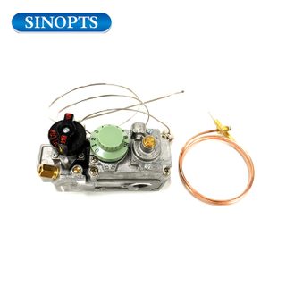 Gas temperature-sensing valve 120-200 degree fryer thermostat gas control valve wtih thermocouple