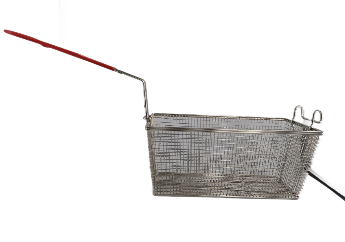 SINOPTS Rectangular Commercial Kitchen Frying Basket, French Fry Basket, Snack Basket, Deep Frying Basket