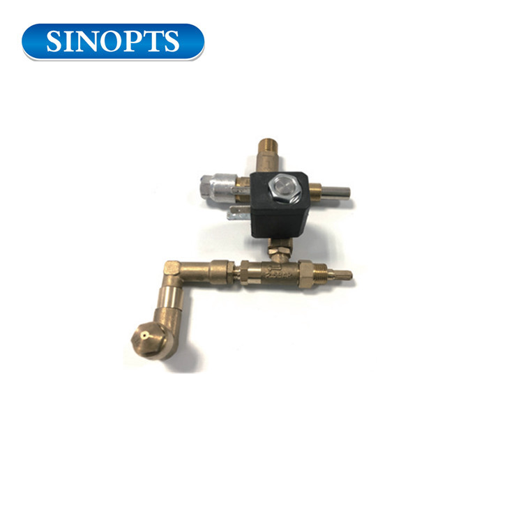 Fire protection gas cooker safety valve with solenoid valve