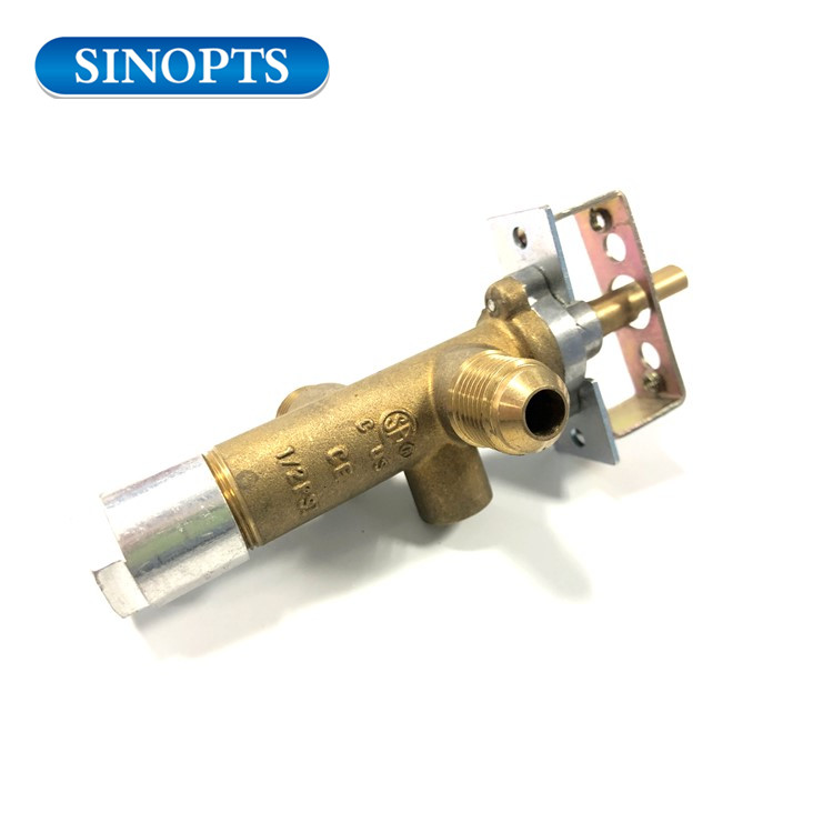 Brass gas propane heater gas valve