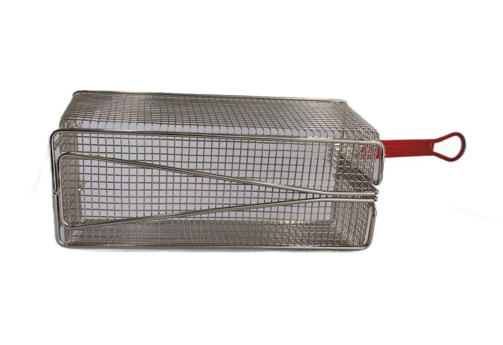 SINOPTS Rectangular Commercial Kitchen Frying Basket, French Fry Basket, Snack Basket, Deep Frying Basket