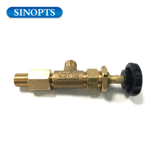 Camping stove gas control safety valve
