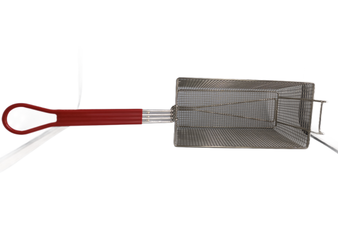 SINOPTS Rectangular Commercial Kitchen Frying Basket, French Fry Basket, Snack Basket, Deep Frying Basket