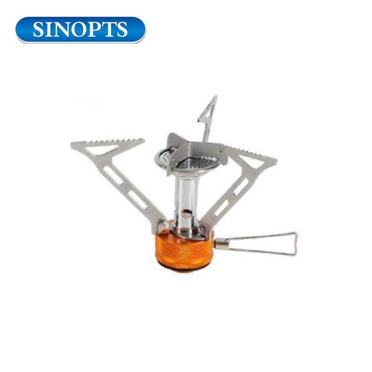 Stainless steel Outdoor cooking One-touch electric ignition camping stove