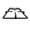 Two-Burner Cast Iron Gas Hob Support with Wok Holder for Outdoor Cooking & Indoor Gas Cooking Griddle & Grill Pan Accessory