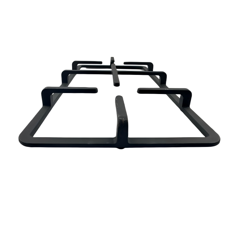 Two-Burner Cast Iron Gas Hob Support with Wok Holder for Outdoor Cooking & Indoor Gas Cooking Griddle & Grill Pan Accessory
