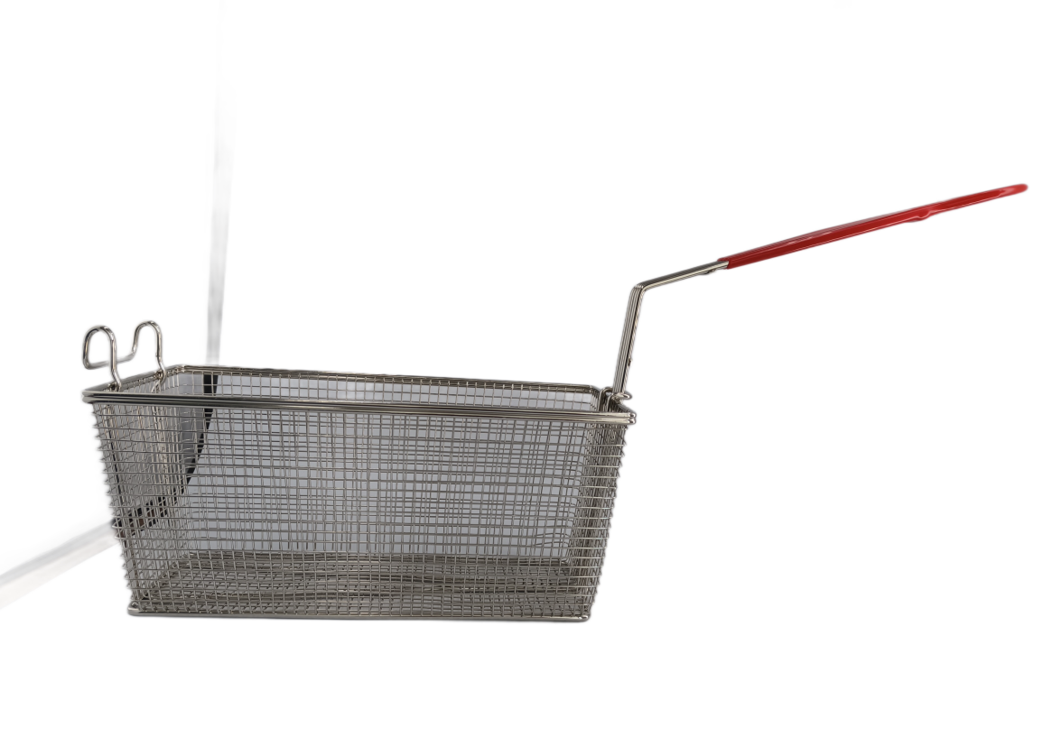 SINOPTS Rectangular Commercial Kitchen Frying Basket, French Fry Basket, Snack Basket, Deep Frying Basket