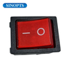 On-off Rocker Switch with Red Led Light 4pin 2position