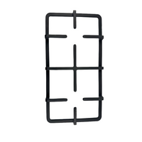 Two-Burner Cast Iron Gas Hob Support with Wok Holder for Outdoor Cooking & Indoor Gas Cooking Griddle & Grill Pan Accessory