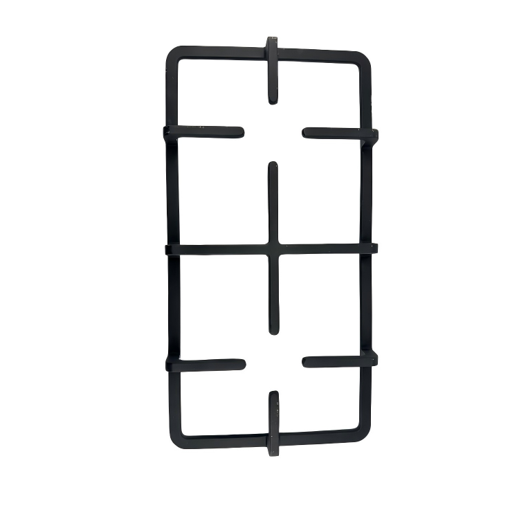 Two-Burner Cast Iron Gas Hob Support with Wok Holder for Outdoor Cooking & Indoor Gas Cooking Griddle & Grill Pan Accessory