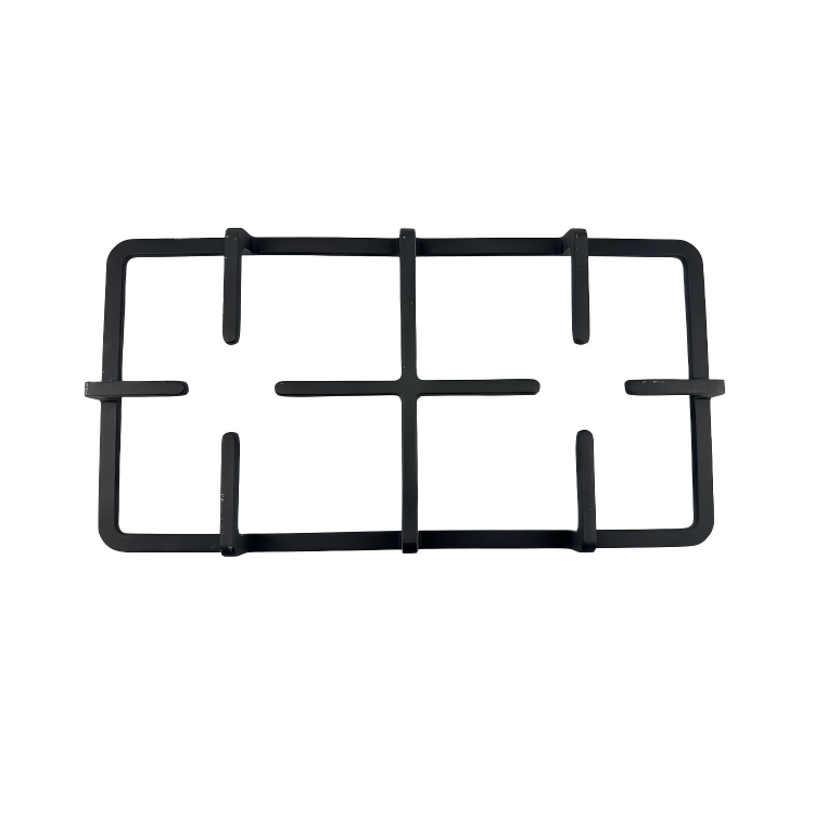 Two-Burner Cast Iron Gas Hob Support with Wok Holder for Outdoor Cooking & Indoor Gas Cooking Griddle & Grill Pan Accessory
