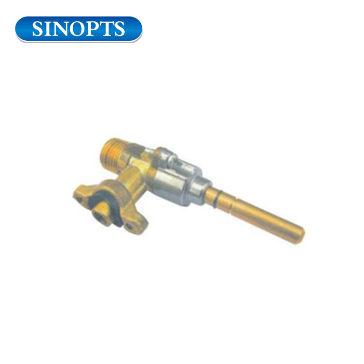 0 angle single nozzle One Way brass valve for oven stove
