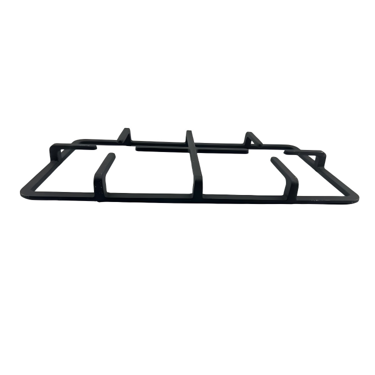 Two-Burner Cast Iron Gas Hob Support with Wok Holder for Outdoor Cooking & Indoor Gas Cooking Griddle & Grill Pan Accessory