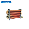 Single pipe brass screw 18-32 kw boiler heat exchanger