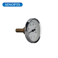 63mm Horizontal Thermometer Aluminum Temperature Dial Indicator