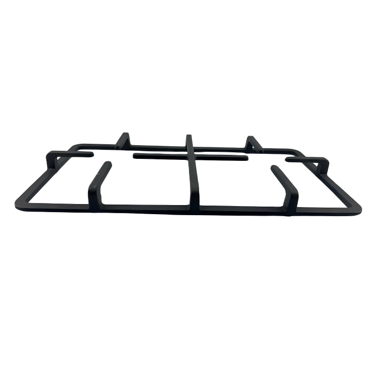 Two-Burner Cast Iron Gas Hob Support with Wok Holder for Outdoor Cooking & Indoor Gas Cooking Griddle & Grill Pan Accessory
