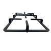 Two-Burner Cast Iron Gas Hob Support with Wok Holder for Outdoor Cooking & Indoor Gas Cooking Griddle & Grill Pan Accessory
