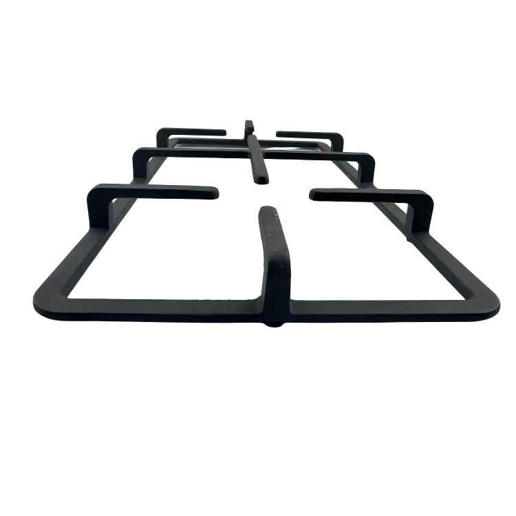 Two-Burner Cast Iron Gas Hob Support with Wok Holder for Outdoor Cooking & Indoor Gas Cooking Griddle & Grill Pan Accessory